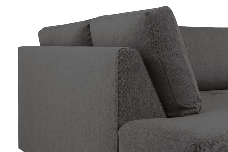 Crazy 4-sits Vänstervänd L-formad Schäslongsoffa i Tyg - Mörkgrå - Products - Möbler - Soffa - Divansoffa & schäslongsoffa - 3 sits soffa med divan