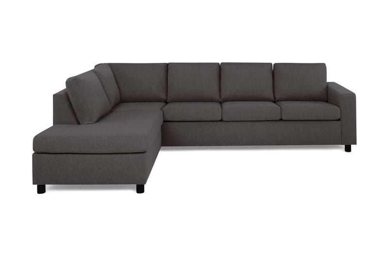 Crazy 4-sits Vänstervänd L-formad Schäslongsoffa i Tyg - Mörkgrå - Products - Möbler - Soffa - Divansoffa & schäslongsoffa - 3 sits soffa med divan