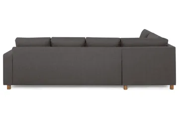 Crazy 4-sits Vänstervänd L-formad Schäslongsoffa i Tyg - Mörkgrå - Products - Möbler - Soffa - Divansoffa & schäslongsoffa - 3 sits soffa med divan