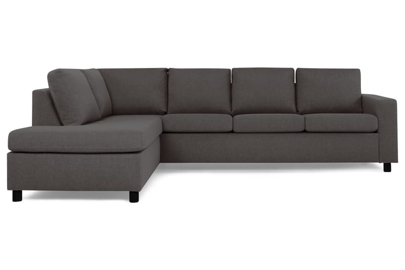 Crazy 4-sits Vänstervänd L-formad Schäslongsoffa i Tyg - Mörkgrå - Products - Möbler - Soffa - Divansoffa & schäslongsoffa - 3 sits soffa med divan