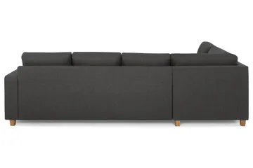Crazy 4-sits Vänstervänd L-formad Schäslongsoffa i Tyg - Mörkgrå - Products - Möbler - Soffa - Divansoffa & schäslongsoffa - 3 sits soffa med divan