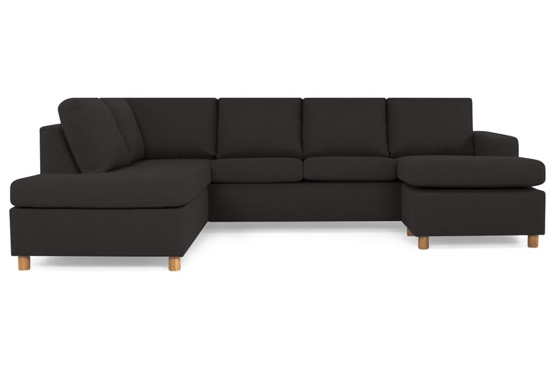 Crazy 4-sits Vänstervänd U-formad Large Soffa med Divan och Schäslong i Tyg - Antracit - Products - Möbler - Soffa - Divansoffa & schäslongsoffa - 4 sits soffa med divan