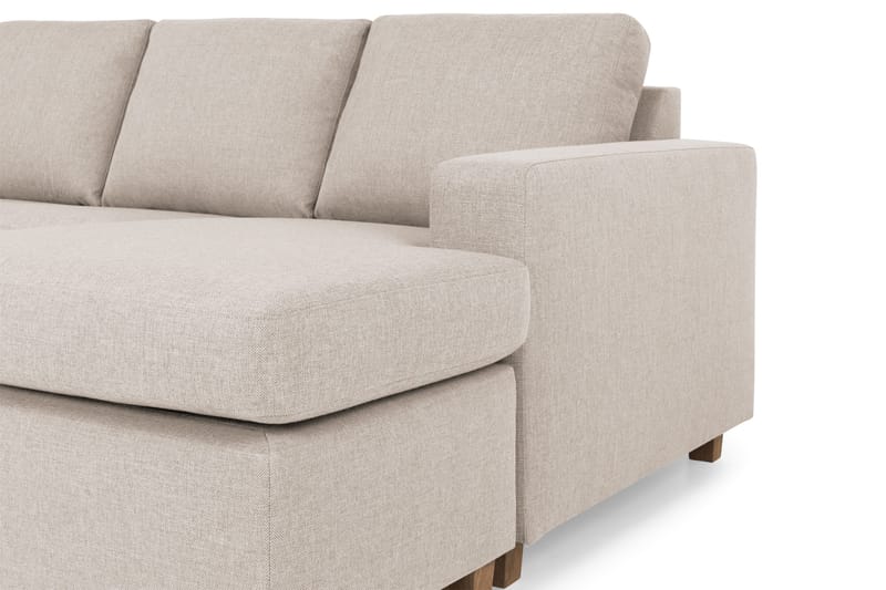 Crazy 4-sits Vänstervänd U-formad Large Soffa med Divan och Schäslong i Tyg - Beige - Products - Möbler - Soffa - Divansoffa & schäslongsoffa - 4 sits soffa med divan