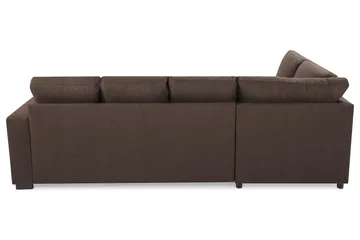 Crazy 4-sits Vänstervänd U-formad Large Soffa med Divan och Schäslong i Tyg - Brun - Products - Möbler - Soffa - Divansoffa & schäslongsoffa - 4 sits soffa med divan