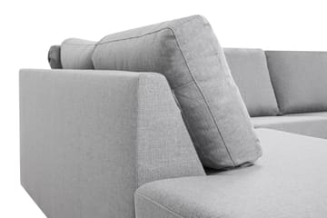 Crazy 4-sits Vänstervänd U-formad Large Soffa med Divan och Schäslong i Tyg - Grå - Products - Möbler - Soffa - Divansoffa & schäslongsoffa - 4 sits soffa med divan