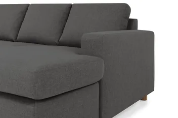 Crazy 4-sits Vänstervänd U-formad Large Soffa med Divan och Schäslong i Tyg - Mörkgrå - Products - Möbler - Soffa - Divansoffa & schäslongsoffa - 4 sits soffa med divan