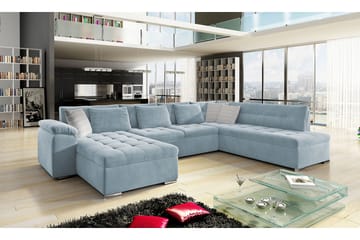 Dynir Soffa med Divan och Schäslong 4-sits - Blå/Beige - Products - Möbler - Soffa - Divansoffa & schäslongsoffa - 4 sits soffa med divan