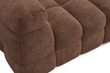 Elise 4-sits Bubblig Soffa med Divan Höger - Brun - Products - Möbler - Soffa - Divansoffa & schäslongsoffa - 4 sits soffa med divan