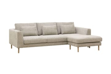Florenz 3-sits Högervänd L-formad Divansoffa i Chenille - Grå / Beige - Products - Möbler - Soffa - Divansoffa & schäslongsoffa - 3 sits soffa med divan