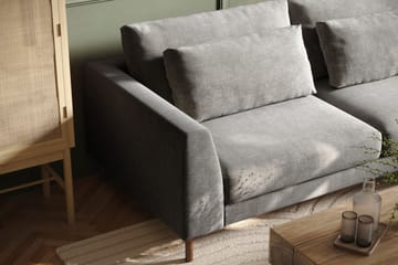 Florenz 4-sits Högervänd L-formad Schäslongsoffa i Chenille - Ljusgrå - Products - Möbler - Soffa - Divansoffa & schäslongsoffa - 4 sits soffa med divan