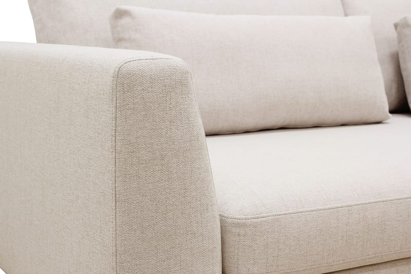 Florenz 4-sits Högervänd L-formad Schäslongsoffa i Tyg - Beige - Products - Möbler - Soffa - Divansoffa & schäslongsoffa - 4 sits soffa med divan