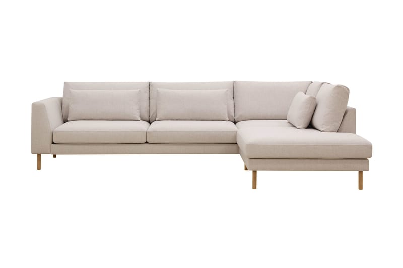 Florenz 4-sits Högervänd L-formad Schäslongsoffa i Tyg - Beige - Products - Möbler - Soffa - Divansoffa & schäslongsoffa - 4 sits soffa med divan