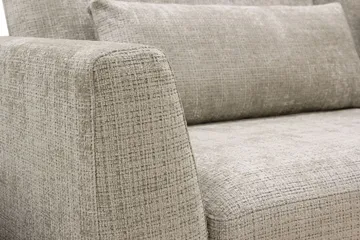 Florenz 4-sits Högervänd L-formad Schäslongsoffa i Tyg - Grå / Beige - Products - Möbler - Soffa - Divansoffa & schäslongsoffa - 4 sits soffa med divan
