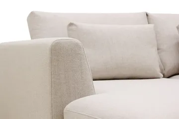 Florenz 4-sits Högervänd U-formad Soffa med Divan och Schäslong i Tyg - Beige - Products - Möbler - Soffa - Divansoffa & schäslongsoffa - 4 sits soffa med divan