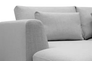 Florenz 4-sits Högervänd U-formad Soffa med Divan och Schäslong i Tyg - Ljusgrå - Products - Möbler - Soffa - Divansoffa & schäslongsoffa - 4 sits soffa med divan