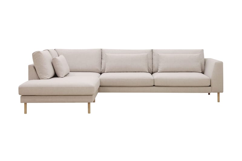 Florenz 4-sits Vänstervänd L-formad Schäslongsoffa i Tyg - Beige - Products - Möbler - Soffa - Divansoffa & schäslongsoffa - 4 sits soffa med divan
