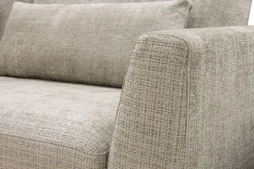 Florenz 4-sits Vänstervänd L-formad Schäslongsoffa i Tyg - Grå / Beige - Products - Möbler - Soffa - Divansoffa & schäslongsoffa - 4 sits soffa med divan