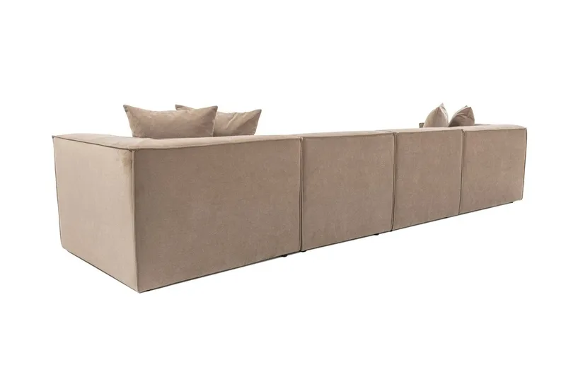 Gregor Soffa med Divan 4-sits - Cappucino - Products - Möbler - Soffa - Divansoffa & schäslongsoffa - 4 sits soffa med divan