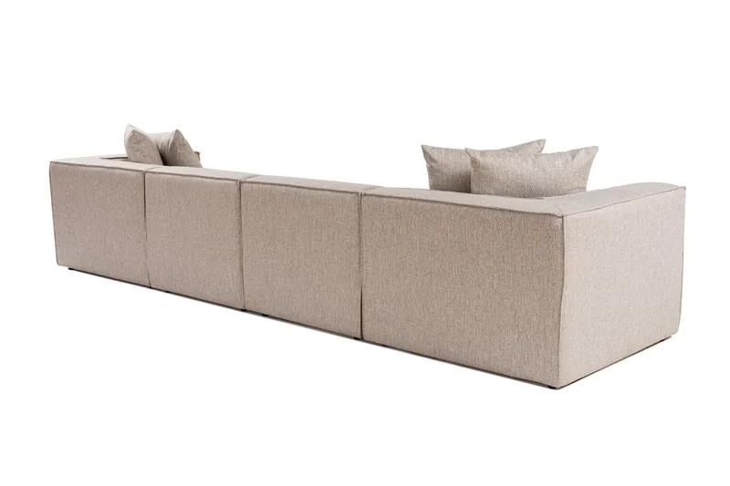 Gregor Soffa med Divan 4-sits - Sand beige - Products - Möbler - Soffa - Divansoffa & schäslongsoffa - 4 sits soffa med divan