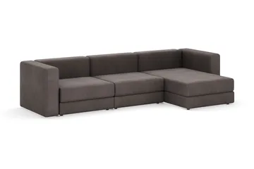 Hagblom 4-sits Divansoffa med Förvaring Vändbar - Brun - Products - Möbler - Soffa - Divansoffa & schäslongsoffa - 4 sits soffa med divan