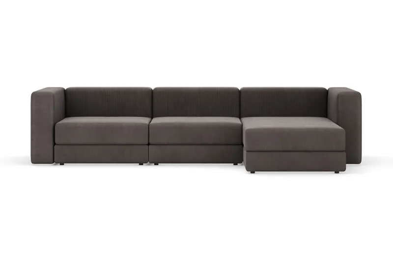 Hagblom 4-sits Divansoffa med Förvaring Vändbar - Brun - Products - Möbler - Soffa - Divansoffa & schäslongsoffa - 4 sits soffa med divan