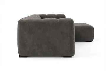 Marlow 3-sits Bubblig Divansoffa höger - Grå - Products - Möbler - Soffa - Divansoffa & schäslongsoffa - 3 sits soffa med divan