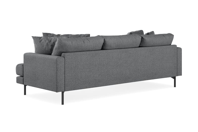 Menard 3-sits Vänstervänd L-formad Divansoffa i Tyg - Mörkgrå - Products - Möbler - Soffa - Divansoffa & schäslongsoffa - 3 sits soffa med divan