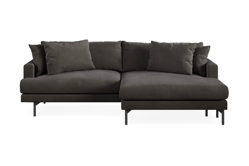 Menard 4-sits Högervänd L-formad Divansoffa i Manchester - Mörkgrå - Products - Möbler - Soffa - Divansoffa & schäslongsoffa - 4 sits soffa med divan