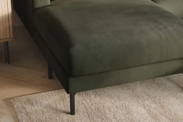Menard 4-sits Högervänd Stor U-formad Djup Soffa med Divan och Schäslong i Manchester - Mörkgrön - Products - Möbler - Soffa - Divansoffa & schäslongsoffa - 4 sits soffa med divan