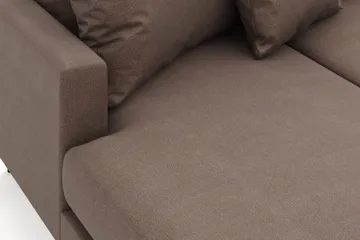 Menard 4-sits Högervänd Stor U-formad Djup Soffa med Divan och Schäslong i Tyg - Brun - Products - Möbler - Soffa - Divansoffa & schäslongsoffa - 4 sits soffa med divan