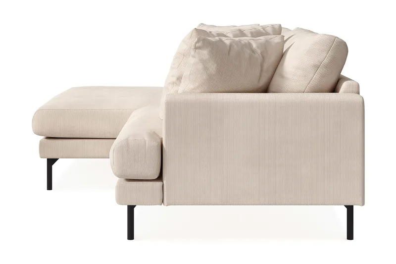 Menard 4-sits Vänstervänd L-formad Divansoffa i Manchester - Beige - Products - Möbler - Soffa - Divansoffa & schäslongsoffa - 4 sits soffa med divan