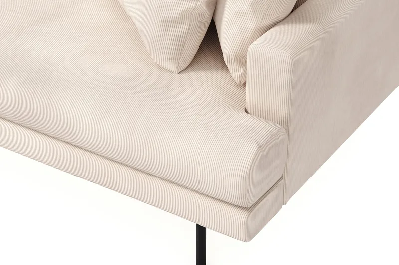Menard 4-sits Vänstervänd L-formad Divansoffa i Manchester - Beige - Products - Möbler - Soffa - Divansoffa & schäslongsoffa - 4 sits soffa med divan
