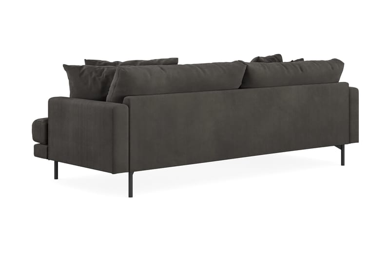 Menard 4-sits Vänstervänd L-formad Divansoffa i Manchester - Mörkgrå - Products - Möbler - Soffa - Divansoffa & schäslongsoffa - 4 sits soffa med divan
