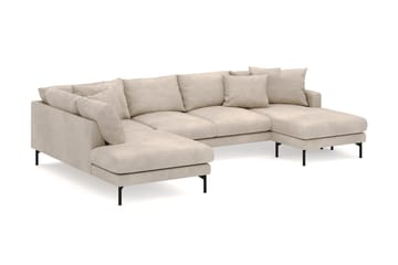 Menard 4-sits Vänstervänd Stor U-formad Djup Large Soffa med Divan och Schäslong i Manchester - Greige - Products - Möbler - Soffa - Divansoffa & schäslongsoffa - 4 sits soffa med divan