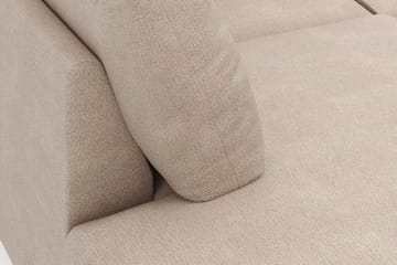 Menard 4-sits Vänstervänd Stor U-formad Djup Large Soffa med Divan och Schäslong i Tyg - Beige - Products - Möbler - Soffa - Divansoffa & schäslongsoffa - 4 sits soffa med divan
