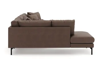 Menard 4-sits Vänstervänd Stor U-formad Djup Large Soffa med Divan och Schäslong i Tyg - Brun - Products - Möbler - Soffa - Divansoffa & schäslongsoffa - 4 sits soffa med divan