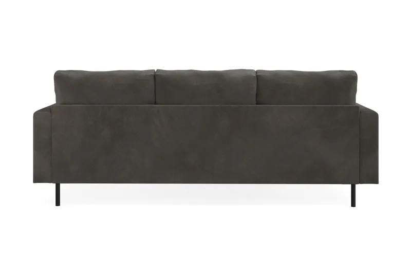 Menard Compact 3-sits Vänstervänd L-formad Divansoffa i Manchester - Mörkgrå - Products - Möbler - Soffa - Divansoffa & schäslongsoffa - 3 sits soffa med divan