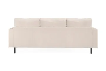 Menard Compact 3-sits Vänstervänd L-formad Divansoffa i Tyg - Beige - Products - Möbler - Soffa - Divansoffa & schäslongsoffa - 3 sits soffa med divan