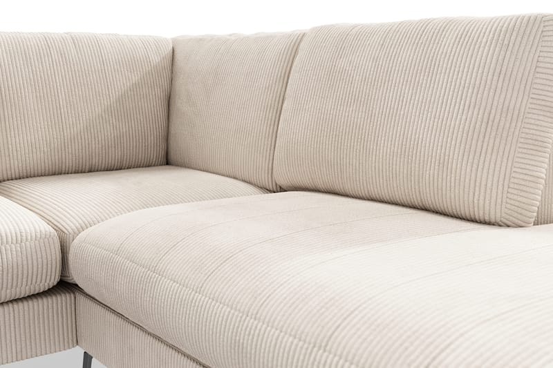Ocean Lyx 4-sits Högervänd L-formad Schäslongsoffa i Manchester - Beige - Products - Möbler - Soffa - Divansoffa & schäslongsoffa - 4 sits soffa med divan