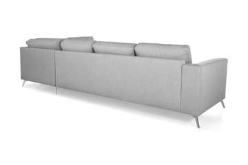 Ocean Lyx 4-sits Högervänd L-formad Schäslongsoffa i Tyg - Grå - Products - Möbler - Soffa - Divansoffa & schäslongsoffa - 4 sits soffa med divan