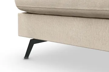 Ocean Lyx 4-sits Vänstervänd L-formad Schäslongsoffa i Sammet - Beige - Products - Möbler - Soffa - Divansoffa & schäslongsoffa - 4 sits soffa med divan
