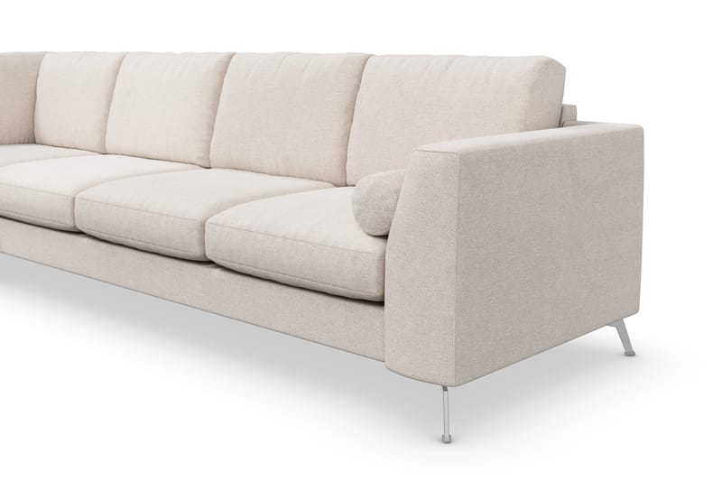 Ocean Lyx 4-sits Vänstervänd L-formad Schäslongsoffa i Tyg - Beige - Products - Möbler - Soffa - Divansoffa & schäslongsoffa - 4 sits soffa med divan