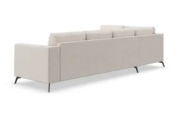 Ocean Lyx 4-sits Vänstervänd L-formad Schäslongsoffa i Tyg - Beige - Products - Möbler - Soffa - Divansoffa & schäslongsoffa - 4 sits soffa med divan