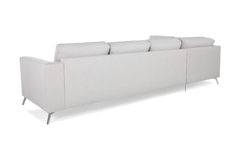 Ocean Lyx 4-sits Vänstervänd L-formad Schäslongsoffa i Tyg - Ljusgrå - Products - Möbler - Soffa - Divansoffa & schäslongsoffa - 4 sits soffa med divan