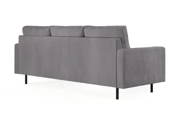 Peppe 3-sits Vändbar L-formad Divansoffa i Manchester - Mörkgrå - Products - Möbler - Soffa - Divansoffa & schäslongsoffa - 3 sits soffa med divan
