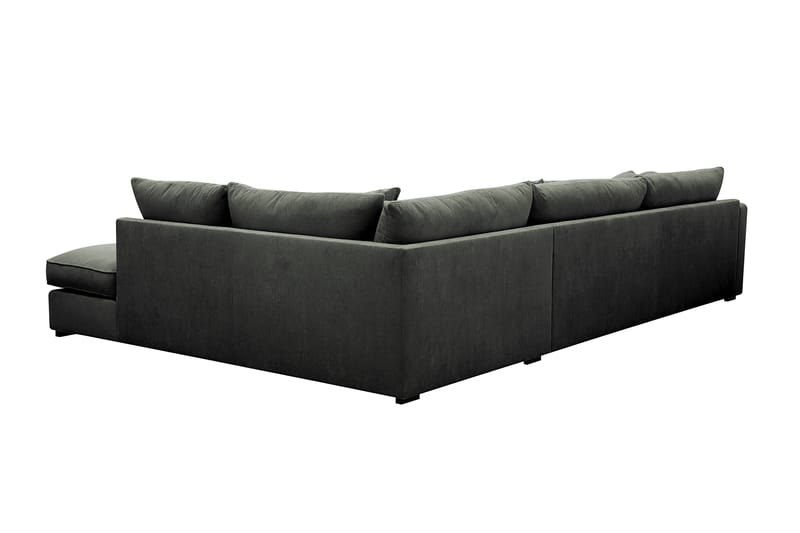 Rossita Lyx 4-sits Högervänd L-formad Extra Djup Schäslongsoffa i Manchester - Mörkgrön Manchester - Products - Möbler - Soffa - Divansoffa & schäslongsoffa - 4 sits soffa med divan