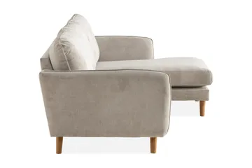 Trend Lyx 3-sits Högervänd L-formad Divansoffa i Tyg - Beige - Products - Möbler - Soffa - Divansoffa & schäslongsoffa - 4 sits soffa med divan