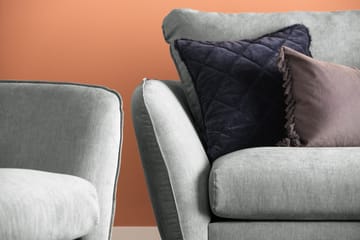 Trend Lyx 3-sits Högervänd L-formad Divansoffa i Tyg - Grå - Products - Möbler - Soffa - Divansoffa & schäslongsoffa - 4 sits soffa med divan