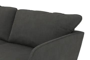 Trend Lyx 3-sits Vänstervänd L-formad Divansoffa i Manchester - Mörkgrå - Products - Möbler - Soffa - Divansoffa & schäslongsoffa - 4 sits soffa med divan