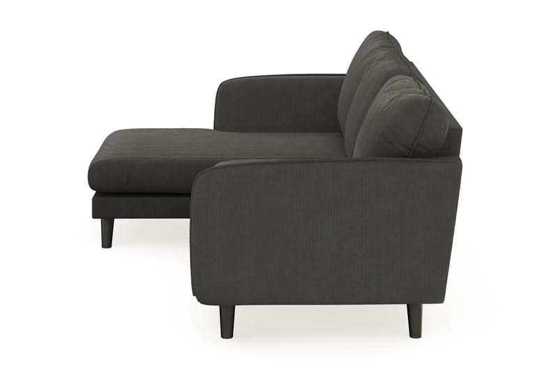 Trend Lyx 3-sits Vänstervänd L-formad Divansoffa i Manchester - Mörkgrå - Products - Möbler - Soffa - Divansoffa & schäslongsoffa - 4 sits soffa med divan